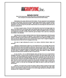 Spirituality and GodTalk (English)